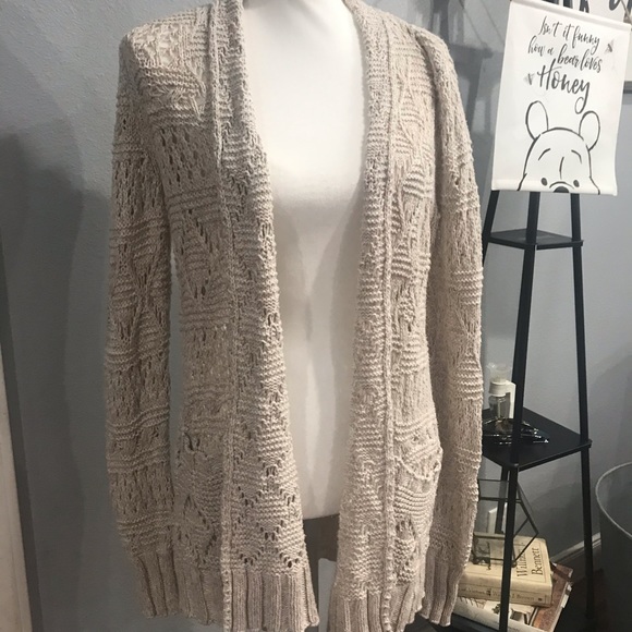 Lucky Brand Sweaters - Lucky Brand Live In Love Medium Knit Cardigan
